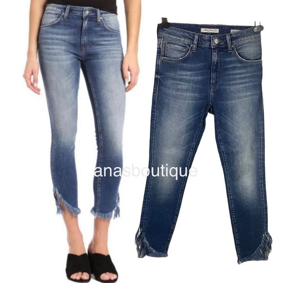 Mavi Denim - Mavi Tess high-rise skinny raw hem denim jeans women Size 27/ 4US
